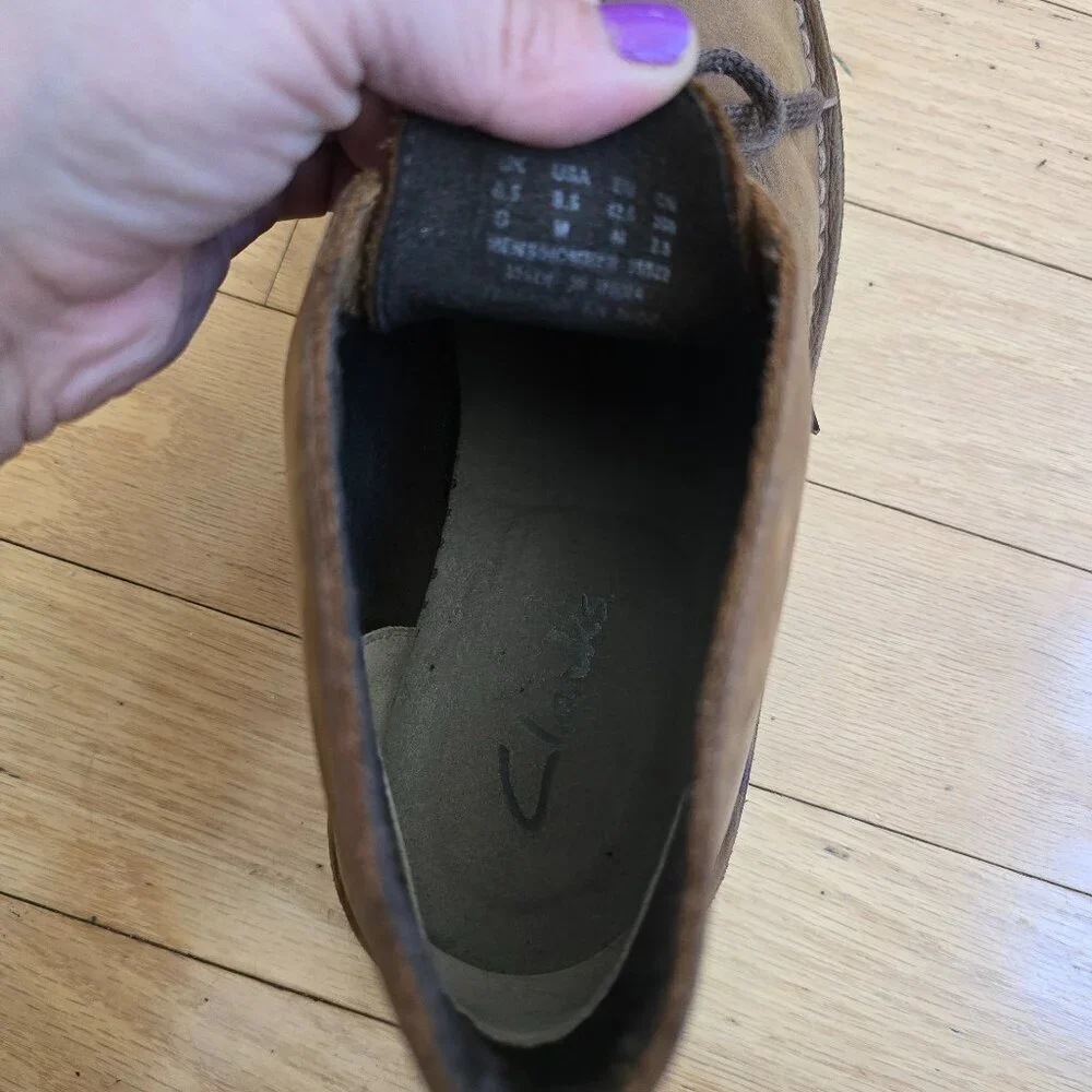 Clarks | Bushacre 2 brown leather collegiate chukka boots | MENS 9.5